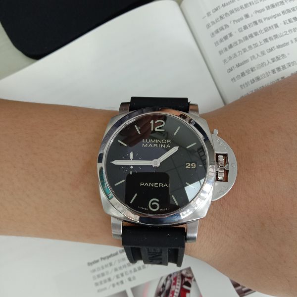 流當品拍賣 原裝 PANERAI 沛納海 PAM392 不鏽鋼 自動 盒單齊 喜歡價可議 9成5新