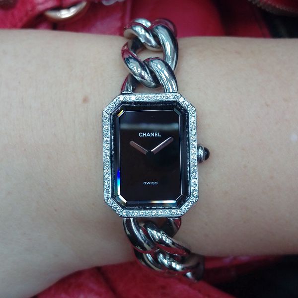 流當手錶拍賣 原裝 CHANEL PREMIERE 首映 不鏽鋼 鑽圈 石英 女錶 9成5新 特價出清 ZR416