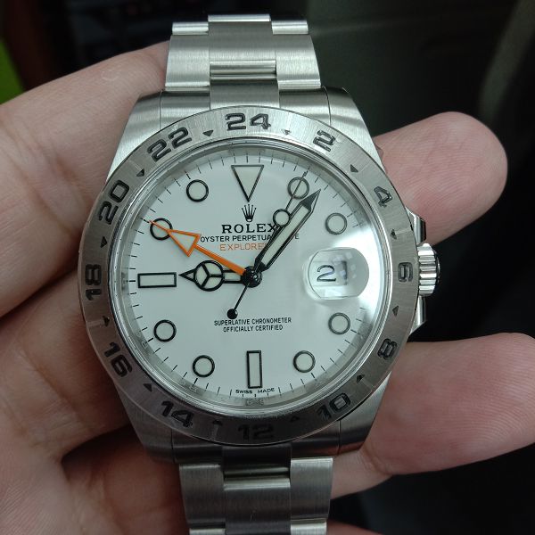 流當手錶拍賣 原裝 ROLEX 勞力士 216570 ExplorerII 探險家二號 9成99新 喜歡價可議UR018